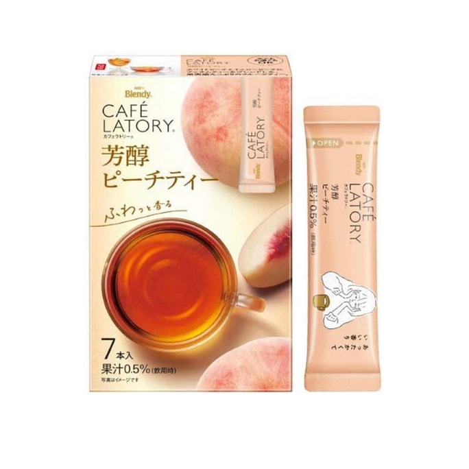 AGF 블렌디 카페 라토리 복숭아차 (7팩)