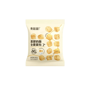 【中国直邮】食验室厚厚奶酪全麦面包丁牛奶味30g*1袋装