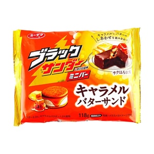 Black Thunder Chocolate Bar- Mini Chocolate Bar, Caramel Butter Sandwich Flavor, 4.16 oz