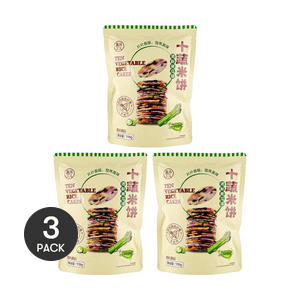 盒馬 十蔬菜米餅 清新黃瓜味 非炸薯片 118g *3【3份超值裝】【富含膳食纖維】