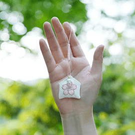 Lingyin Temple Sakura Blessing Treasure Omamori Bag Pendant