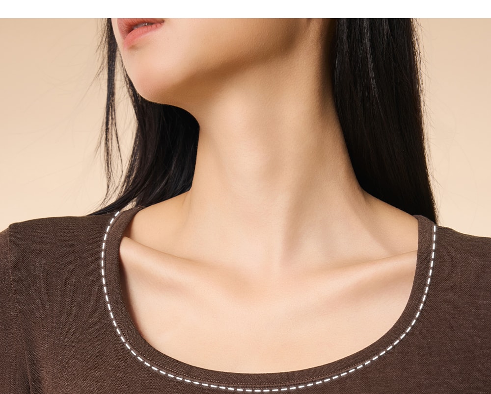 【中國直郵】 草本初色 塑形熱能衣套裝 咖色 M碼 一套裝