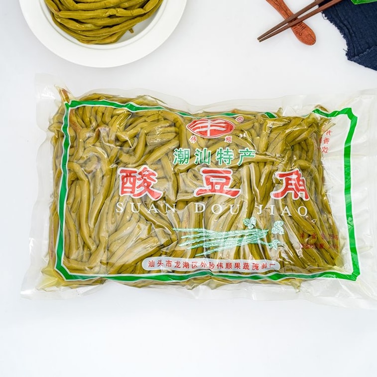 偉順 酸豆角 老壇缸豆 醃長豆 鹹菜 泡菜 醃酸菜 下飯菜 拌飯醬 250g 肉末酸豆角 【全潮汕最好吃最脆爽的酸豆角】 6
