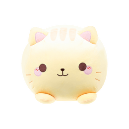 HONEYMARU HONEYMARU Yellow Striped Mochi Cat Plush 15in | Yami