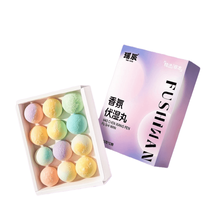 【中国直邮】 瑶辰 泡脚球精油丸 FDA 合规 助眠祛湿 草本+精油双效滋养 便携无负担 12 颗