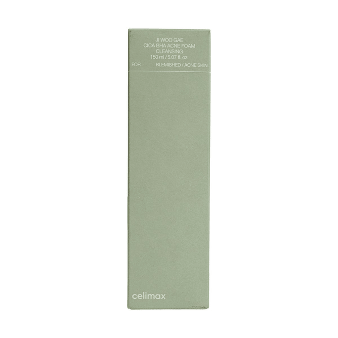 Ji Woo Gae Cica BHA Acne Foam Cleansing 5.07 fl. oz. Deep Cleansing for Blemished Skin