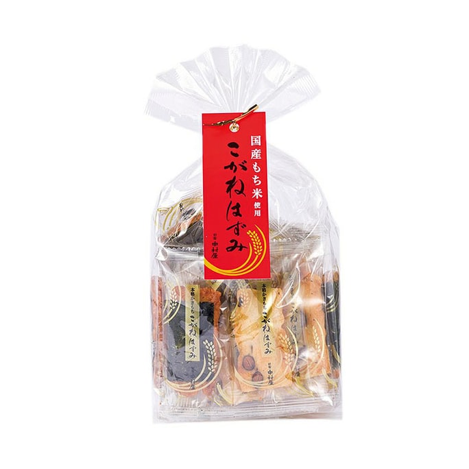 Small Gold Leaf Bag Rice Crackers 19 Pieces