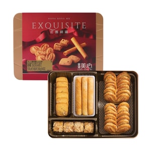 香港美心 花團錦繡禮盒 曲奇餅乾糕點禮盒 31枚入 238g 【佳節好禮】【春節年貨必買】