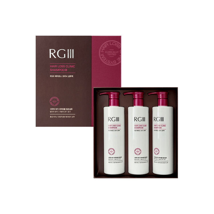 RGIII HAIR LOSS CLINIC SHAMPOO SET (3 Shampoos) - Yami.com