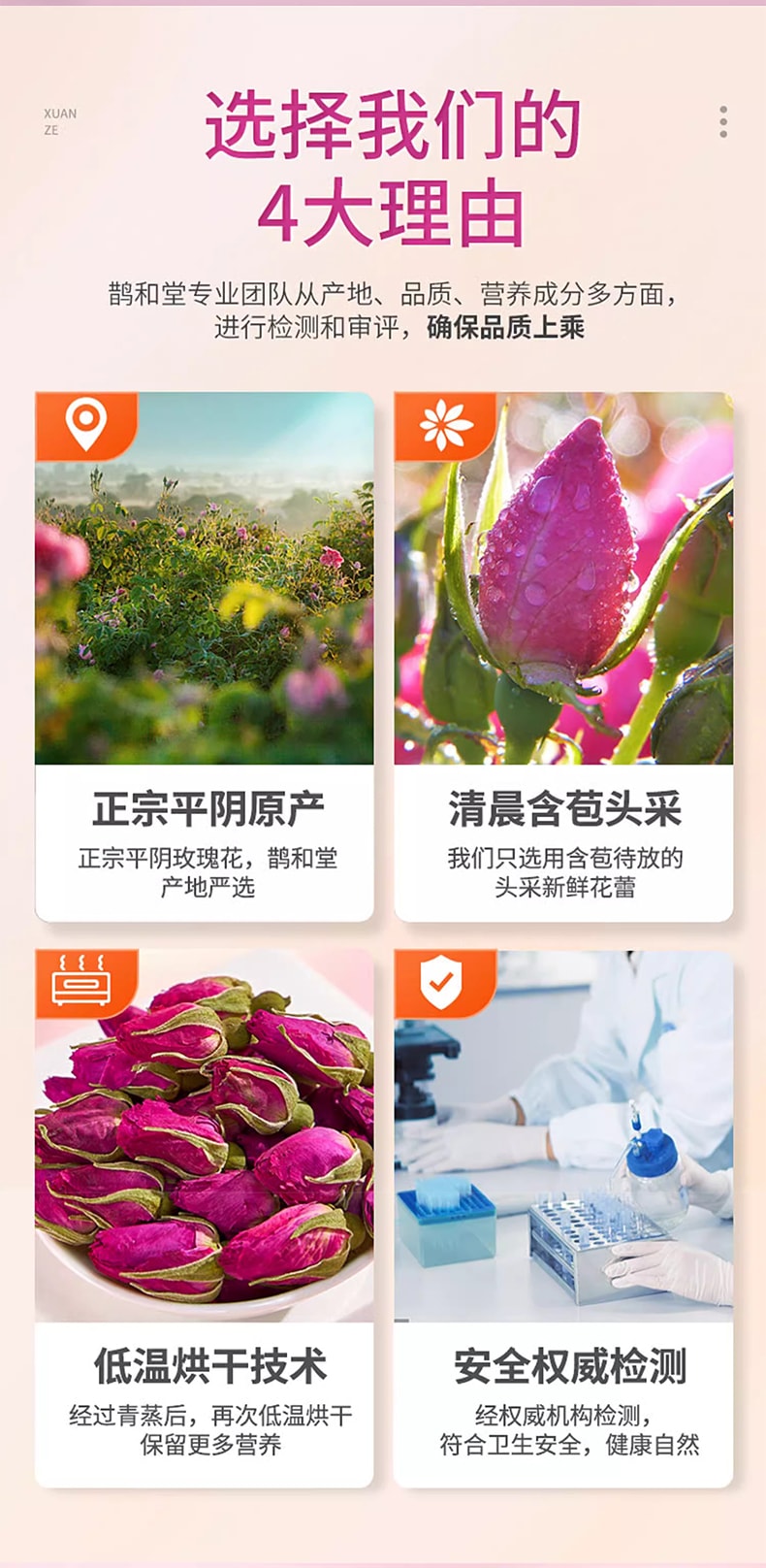 鵲和堂 玫瑰花茶 朵朵手工甄選 60g【富含花苞精華 美容養顏 調理氣血 抗衰老 行氣解鬱 活血調經 舒緩情緒】