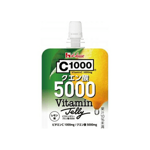 【日本直送】ハウスウェルネス C1000 ビタミンゼリー（クエン酸5000）180g。ビタミンCを補給し、エネルギーを高め、持ち運びに便利な栄養補給ができる、健康的で便利なゼリーです。