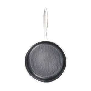 张小泉 匠铸304不锈钢平底锅 全蜂窝纯物理不粘煎锅牛排煎炒锅 28cm