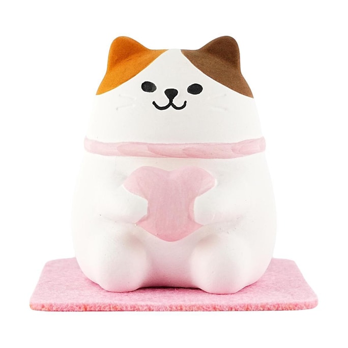 DECOLE Japan Feng Shui Cat Fragrance Doll, Aromatherapy Stone Entrance Decoration, Mi Jiang