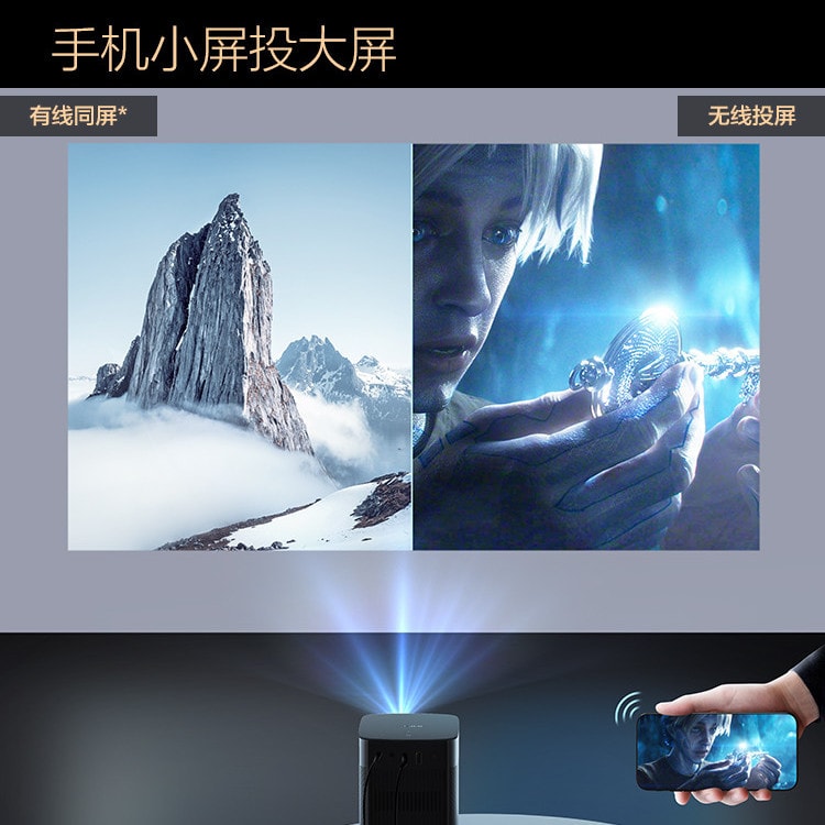 XGIMI Halo True 1080p Portable Projector for Outdoor Movie Night