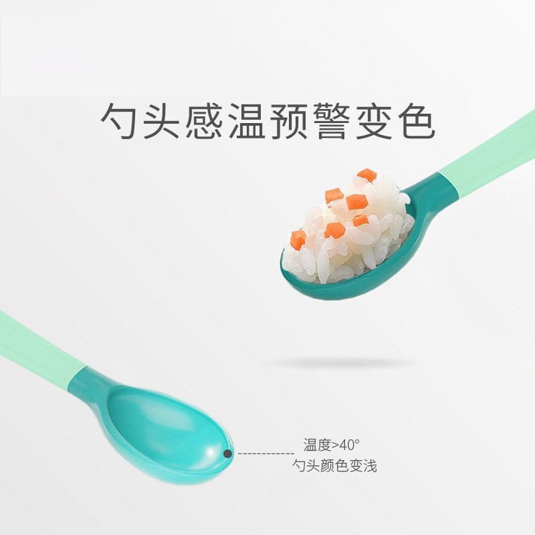 Bendable thermosensitive fork and spoon set blue 3