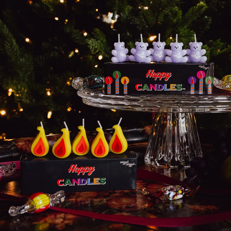 Birthday Candles Party Cake Candles Flame, 6-Pack, 4.72 inches 4