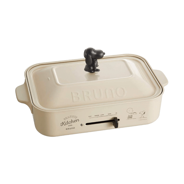 キッチン家電 PEANUTS Kitchen Compact Hot Plate BRUNO Compact Electronic Grill Hot Plate Pancake Maker Takoyaki