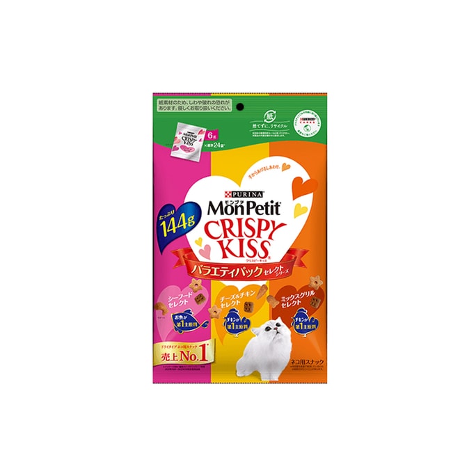 MONPETIT Crispy Kiss Seafood Select 6g x24 bags 
