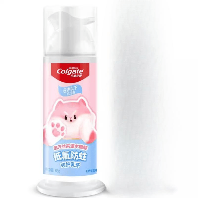 Colgate Children's Toothpaste Strawberry Flavor Upright Press Fruit Baby Teeth 85g*1 Set
