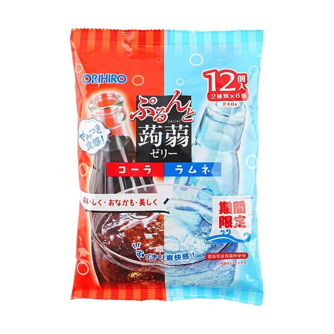 Konjac Jelly Cola & Ramune [Limited Time] 12 pieces 8.5 oz