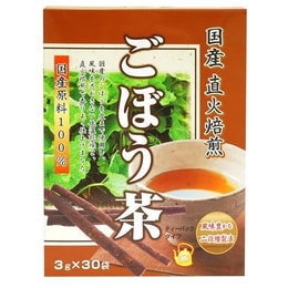 日本 UNIMAT RIKEN 国产直火烤牛蒡棕茶 30包