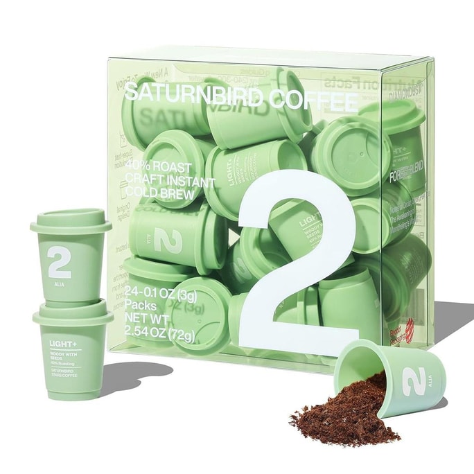 Super Instant Coffee NO.2 - 40% Light Roast, 24 Cups