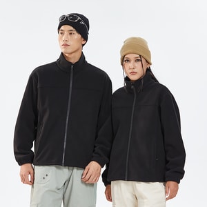 New Cold Resistant And Warm Color Blocked Jacket In Black 3XL