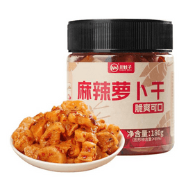 촨와즈 밥반찬 바삭한 매콤한 맛 무 절임 매콤한 무 말린 180g*1병