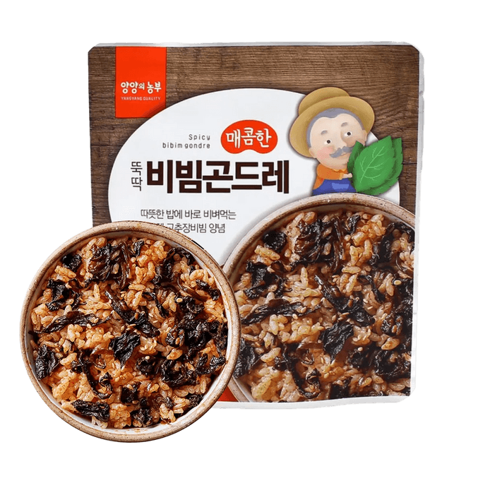韩国SGREENFOOD 拌洋蓟 朝鲜蓟高丽菜小菜 辣味 80g【即食韩国拌饭蔬菜】