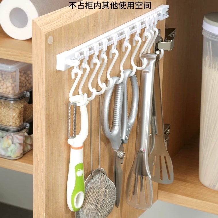 Cabinet door hooks can slide 30CM, 10 hooks per pack 5