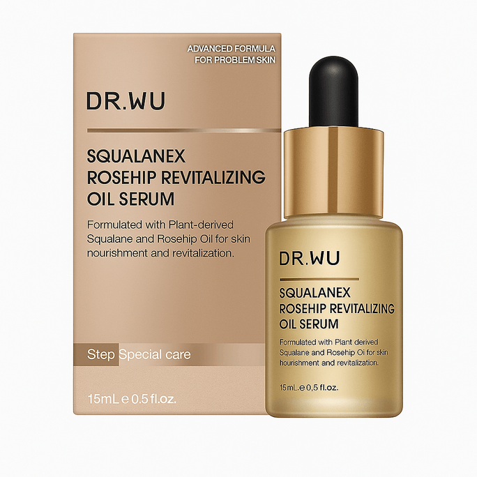 Sérum Revitalisant Huile Squalane Rosehip 0.5 fl.oz. Nutrition profonde et réparation de la barrière cutanée