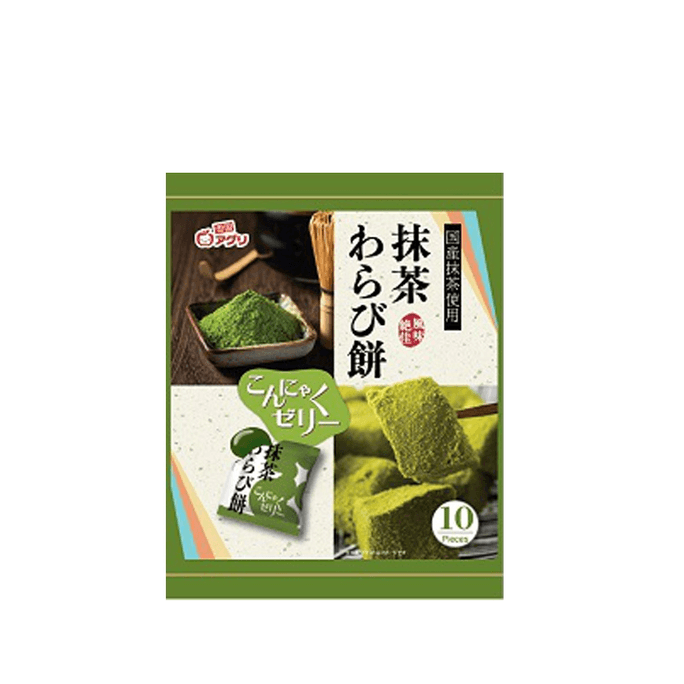 【日本直邮】Yukiguni Agri 抹茶 蕨麻糬 蒟蒻果冻 10个