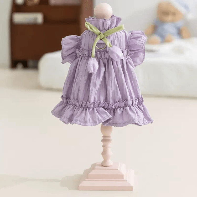laifug dress puppy princess purple Laifug Dog Dress Puppy Print Princess Dog Dress Cute Party Wear  LaiFug