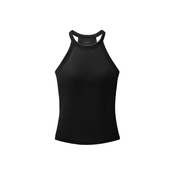 【Hong Kong Direct Mail】蕉内 CoolPro 501 Women's Halter Top Black L Size with Chest Pad Camisole Amino Acid Built-in Bra-in 3.5 Layer Air Cup Beautiful Breast Visible Right-Angle Shoulder Spring/Summer Outer Wear Inner Layer