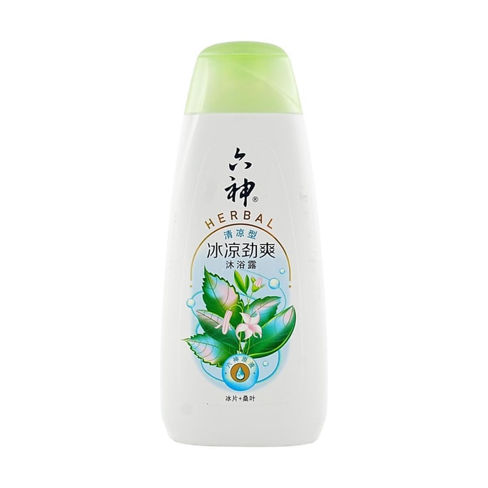 六神 冰凉超爽沐浴露 冰爽型 冰片+桑叶 450ml