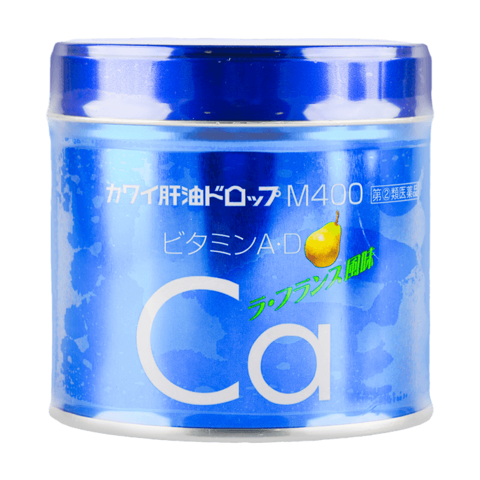日本KAWAI 卡哇伊鱼肝油CA梨钙 含维A维D, 180粒
