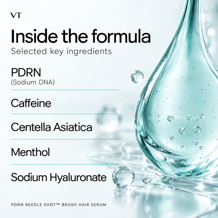 【韓國直郵】 韓國 VT PDRN Reedle Shot 微針頭皮精華 100ml*3 刷頭型頭皮護理精華 CICA積雪草舒緩 PDRN滋養護理 清涼保濕 強韌髮根 日常養護 7