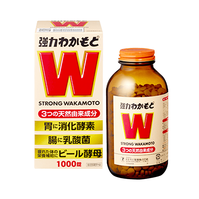 WAKAMOTO 若素制药||诺元锭健胃整肠益生菌片||1000片