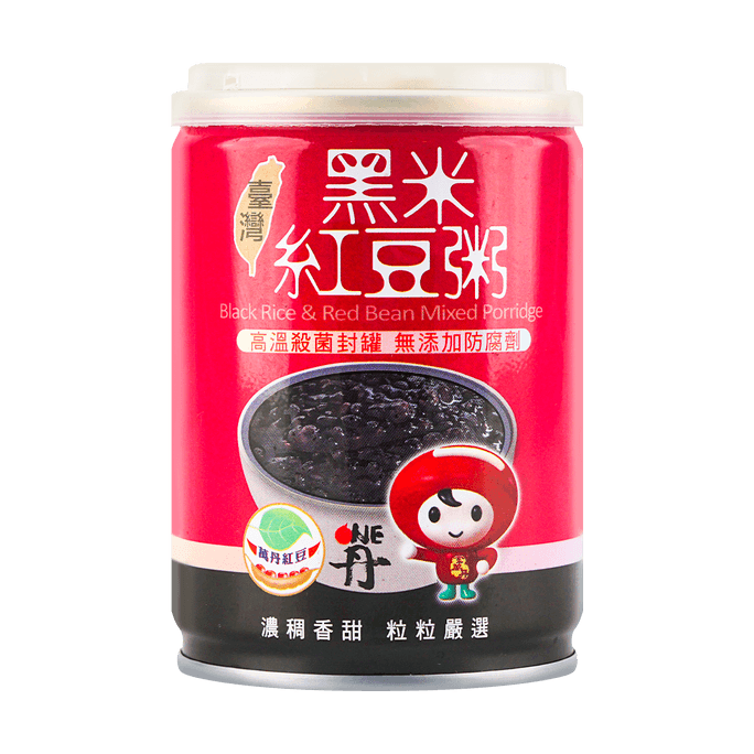 台湾万丹农会 黑米红豆粥 即食谷物养生粥 250g