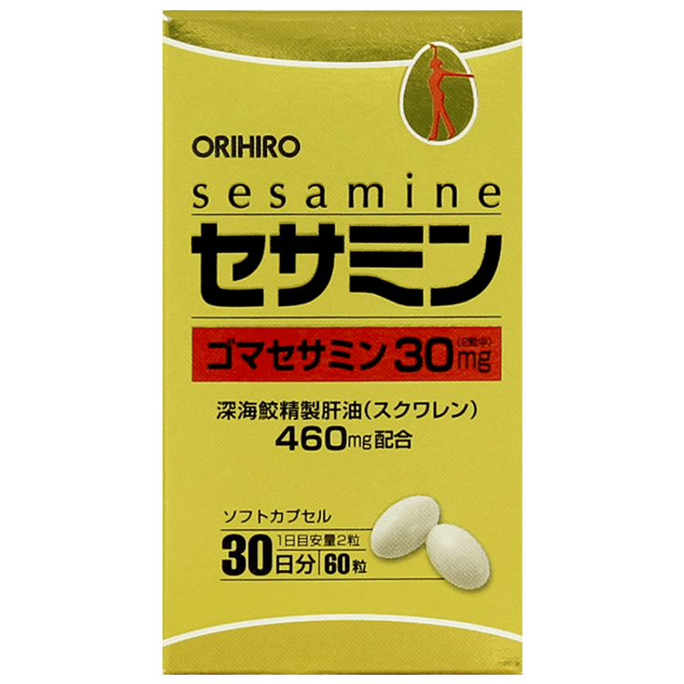 日本直送】オリヒロ セサミン 60カプセル (日本製) - 抗酸化健康