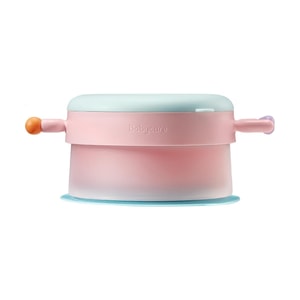 BC BABYCARE 果凍注水保溫碗吸盤碗 寶寶輔食碗餐具 威利特粉 400ml