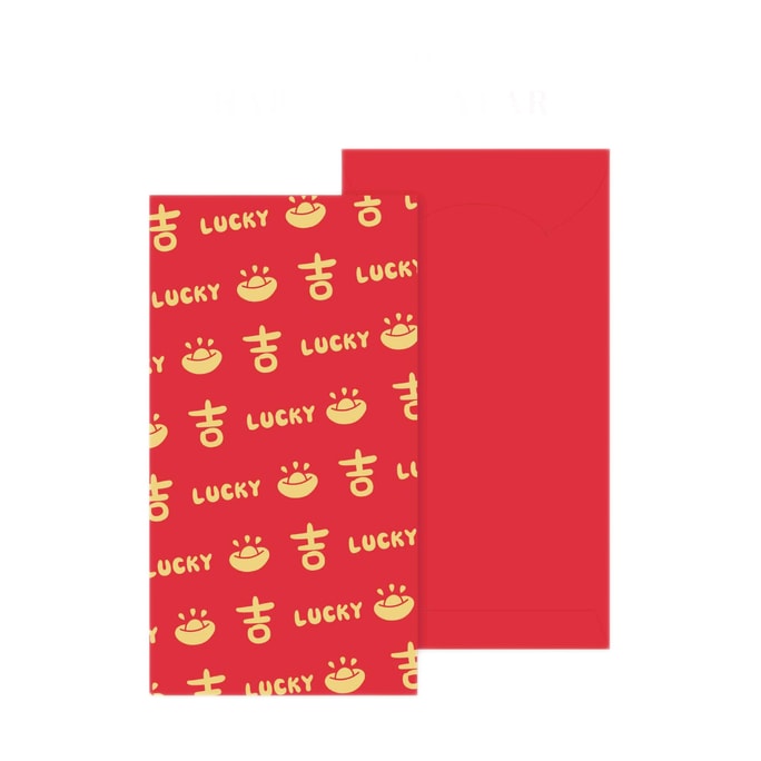 2026 Year of the Horse Gold-Embossed Red Envelope - 6pcs/Set