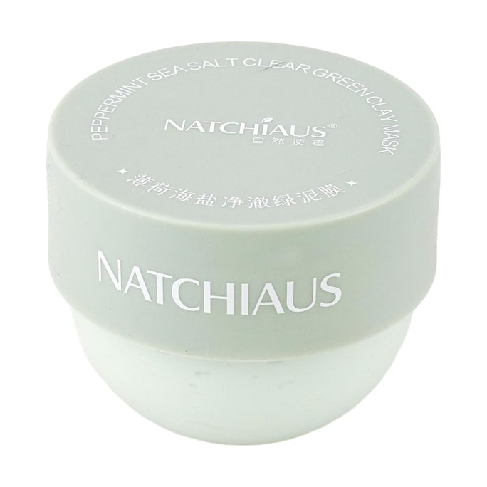 NATCHIAUS自然使者 薄荷海盐净澈绿泥膜 清洁毛孔软化角质 150g