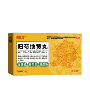 Gui Shao Di Huang Wan 9g*6 pills/box Authentic liver and kidney tonic tinnitus heat dizziness Yin and blood deficien