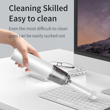 99.5% Filtration Handheld Cordless Vacuum 2-Speed Strong Suction USB Charging for Car Home 1 unit