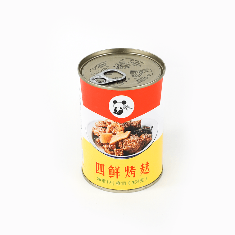 Panda 四鲜烤麸罐头 下饭菜 354g【上海风味】【开罐即食】 4