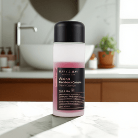 韩国MARY&MAY媄茵雅 黑莓复合物奶盖精华水 补水保湿爽肤水精华水 140ml 抗老紧致 澎湃水润