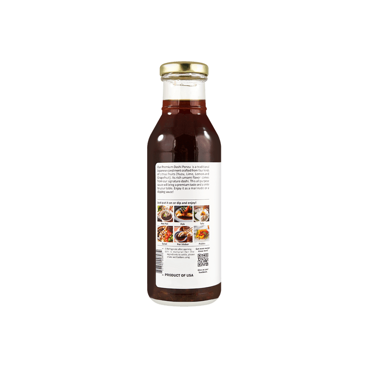 Kuze Fuku & Sons Premium Dashi Ponzu with Yuzu 11.8 fl oz - Yami.com
