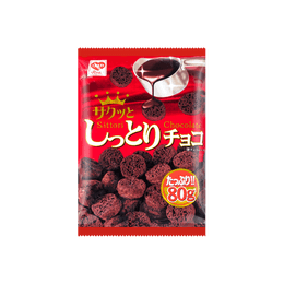 日本RISKA 粟米脆小餅 巧克力口味 80g加量版