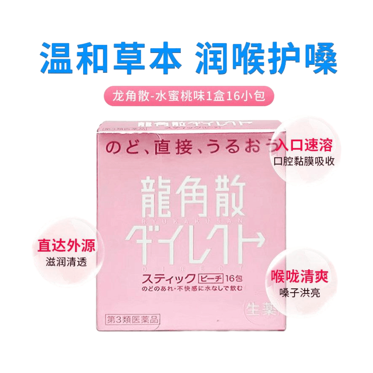 Lozenges, Dragon's Horn Powder, Cough and Throat Relief Granules